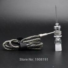 Load image into Gallery viewer, 2016 quartz nail for dabs dabber rig with Quartz Cap for glass bongs water pipe Rig 14mm 18mm Male Female in stock free shipping