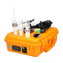 Load image into Gallery viewer, ABS Case E-nail Quartz nail V2 kit Black Orange for Glass pipes heating coil dab nail 14mm/18mm Male Female wholesale price