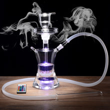 Load image into Gallery viewer, Glass Hookah Shisha Match Clear Bowl With Silicone Hose a Pipe for Smoking Portable Chicha Nargile Lagge Glass Hookah Shisha