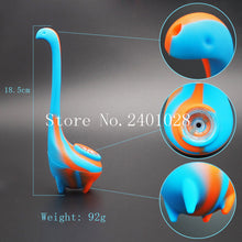 Load image into Gallery viewer, Ness monster  Silicone Tobacco Pipe with glass bowl