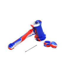 Load image into Gallery viewer, Silicone Tobacco Pipe With Glass, Food-grade silicone smoking Pipe, Large Water Smoking Pipes 1pcs
