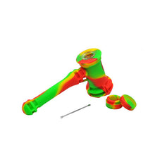 Load image into Gallery viewer, Silicone Tobacco Pipe With Glass, Food-grade silicone smoking Pipe, Large Water Smoking Pipes 1pcs