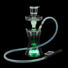 Load image into Gallery viewer, Small Russian Style Glass Hookahs with LED